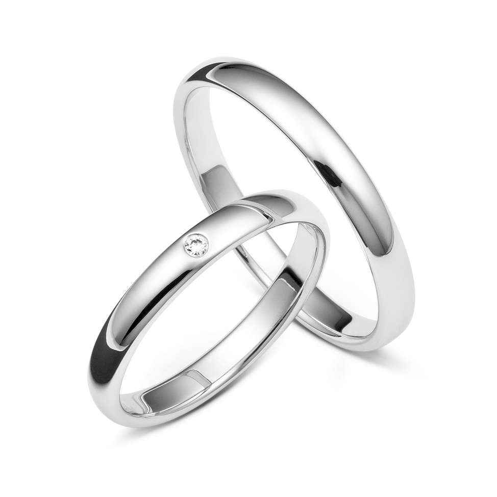 Elegante Ringe in Rosé-, Weiß- & Gelbgold mit glänzender Oberfläche Damenring mit funkelndem Stein