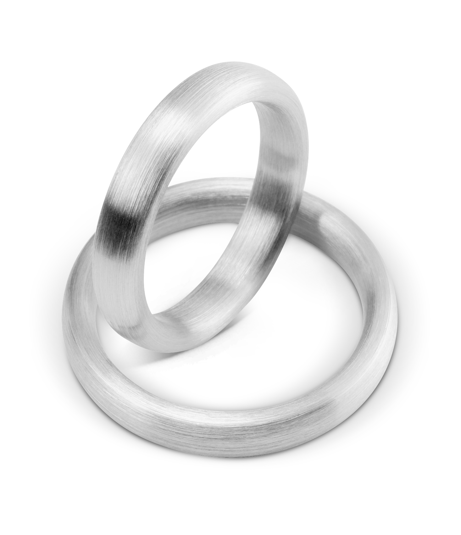 Schlichte durchgehend matte Ringe in Roségold, Gelbgold, Weißgold & Mittelgold zeitlos & elegant